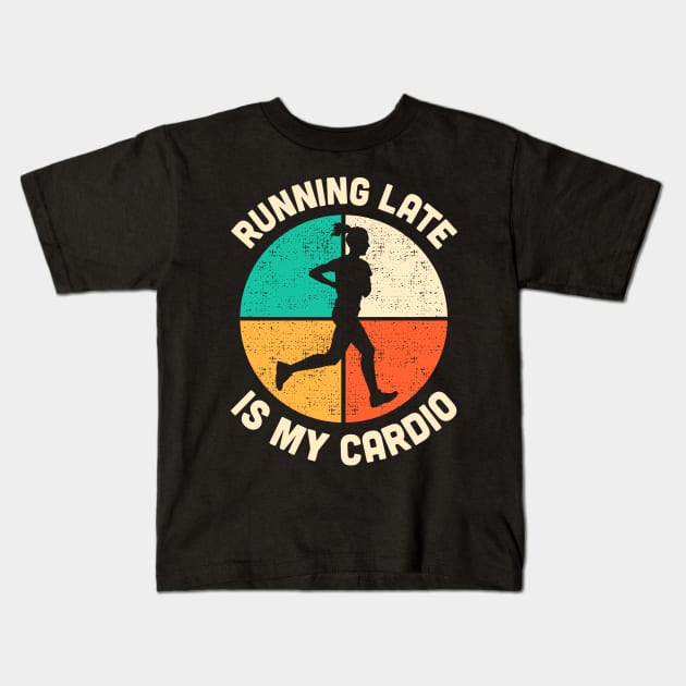 Running Is My Cardio Fitness Gym Workout Womens Kids T-Shirt by TMSTORE